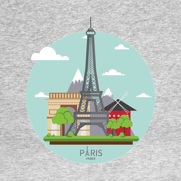 Paris France Eiffel Tower Visitors Tourist Edition by PatrioTEEism